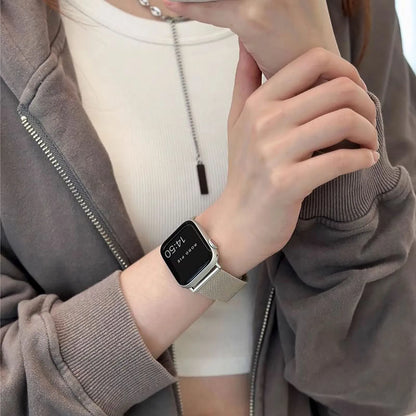 Magnetic Band for Apple Watch Ultra 49mm, 44mm 45mm 40mm 41mm 42mm 38mm, Stainless Steel iWatch Series 7 8 se 6 5 3