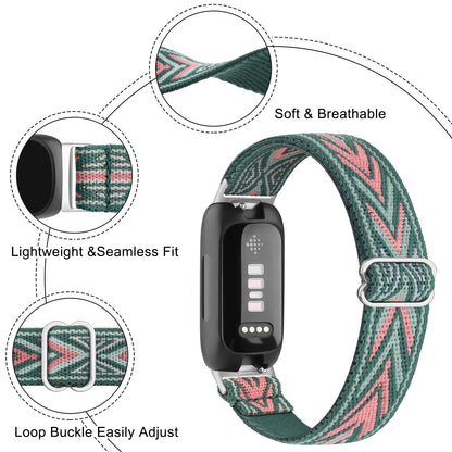 Bracelet en Nylon élastique pour Fitbit Inspire 3/inspire 2, Bracelet réglable pour Fitbit Ace 2 3, remplacement de Bracelet de montre