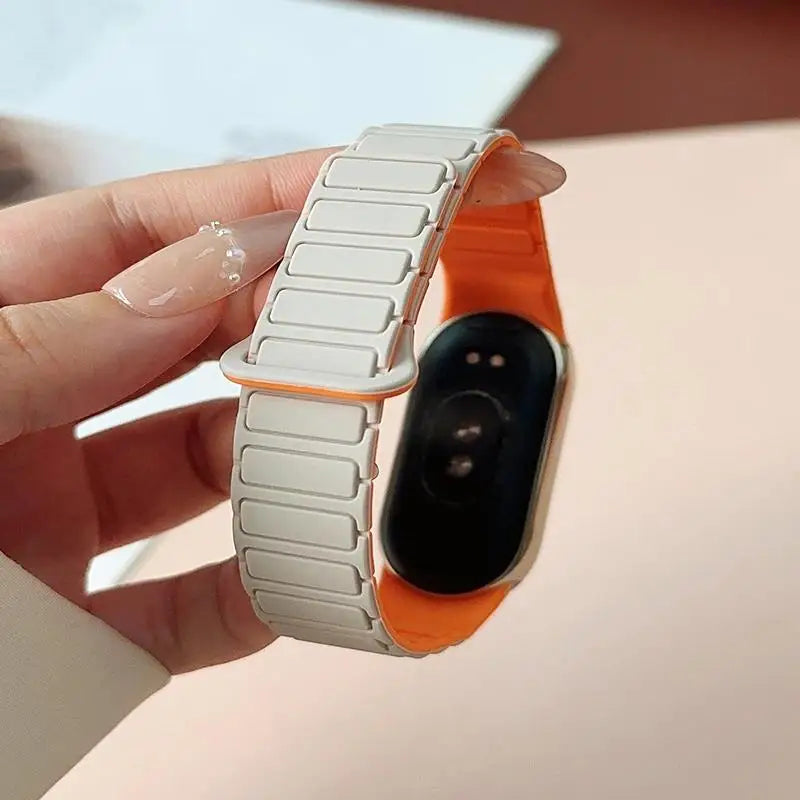 Bracelet magnétique en silicone pour Xiaomi Mi Band 10, 9, 8 – Accessoire de montre de sport