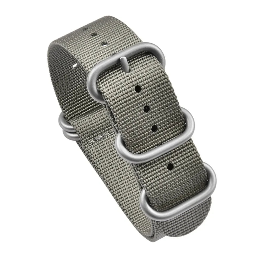 Bracelet en Nylon Noir de Haute Qualité pour Homme, Accessoire de Plongée à Rayures Militaires, pour Montre DW SeATM, 20mm 22mm