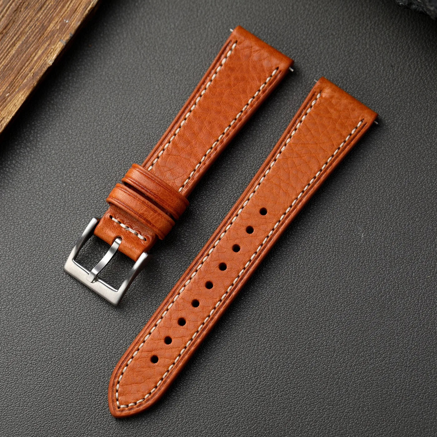 Cinturino in pelle italiana fatto a mano MBOX, 18 19 20 22MM, a sgancio rapido e flessibile, in pelle bovina a strato superiore, stile vintage S/M