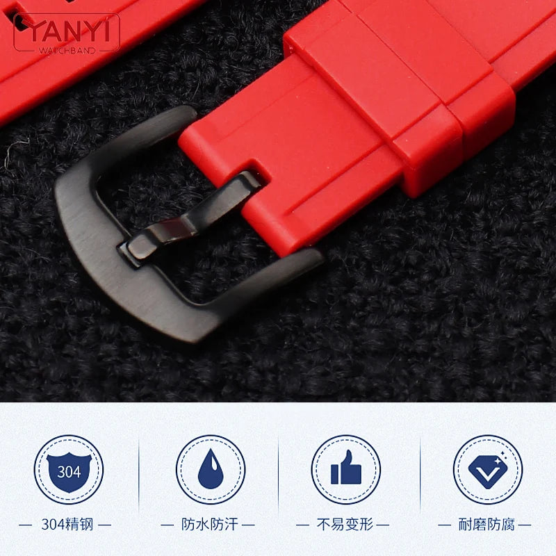 Extended Rubber Watch Strap for Watches, Waterproof Band, Quick Release Bar, Rolex JEAN, Seiko, Tissot, Huawei, 20mm, 22mm