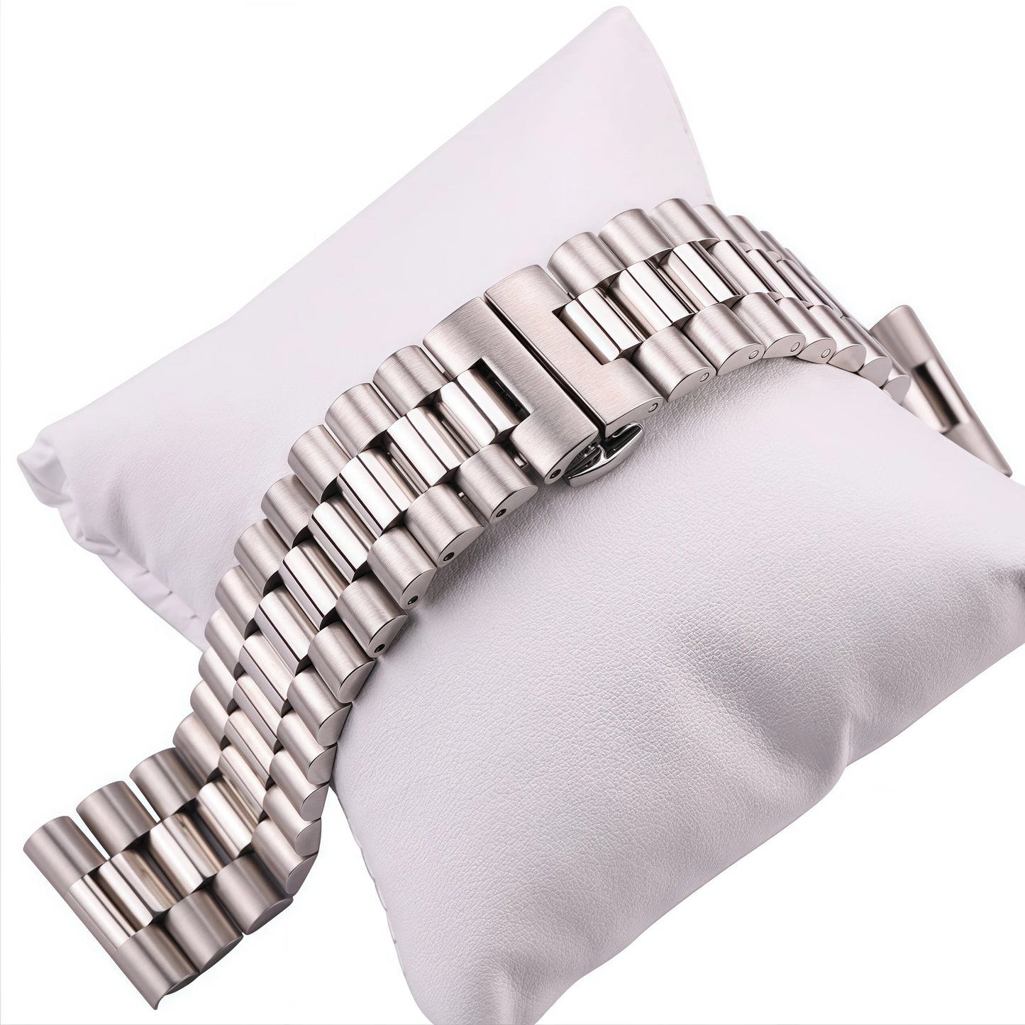 Bracelets de montre en acier inoxydable pour femmes et hommes, argent, métal massif, 16mm, 18mm, 20mm, 21mm, 22mm, accessoires