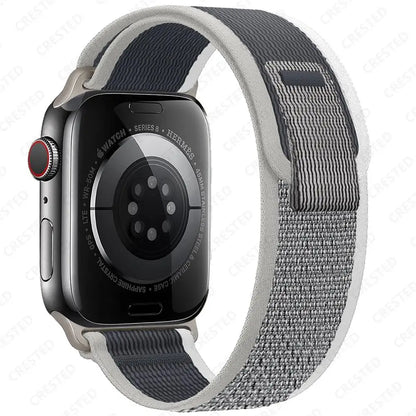 适用于 Apple Watch Ultra 3 2 的 Trail 回环式表带，49mm 46mm 44mm 45mm 40mm 41mm 42mm，兼容 iWatch 系列 11 10 SE 9 8 7 的表带 Correa