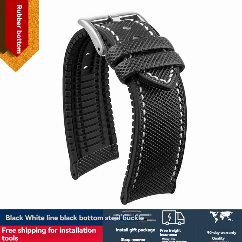 Per Mido timoniere comandante cittadino blu angelo serie cinturino orologio impermeabile in Nylon gomma cinturino orologio da 19mm 20mm 22mm 23mm