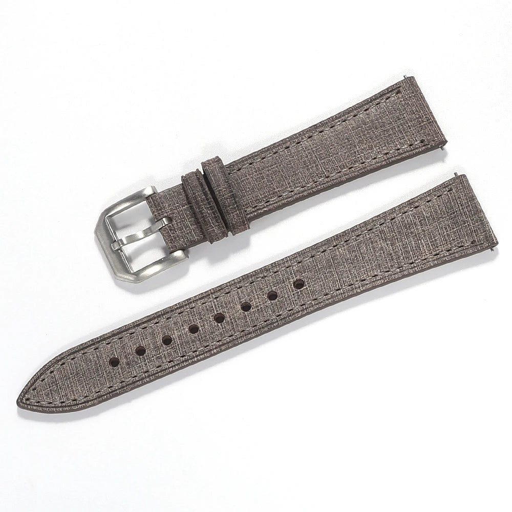 Bracelet de montre en cuir fait main italien Babele tanné végétal de qualité supérieure 20mm 22mm bracelets de montre en cuir à Texture Vintage à dégagement rapide