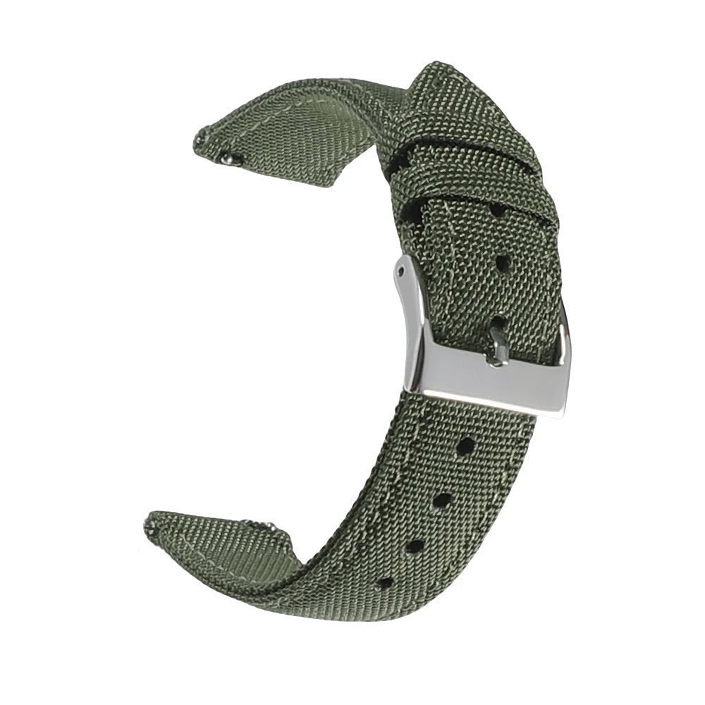 Waterproof voile fabric watch strap, quick-release watch strap, 18mm 19mm 20mm 21mm 22mm 24mm nylon watch strap for Blancpain and Omega