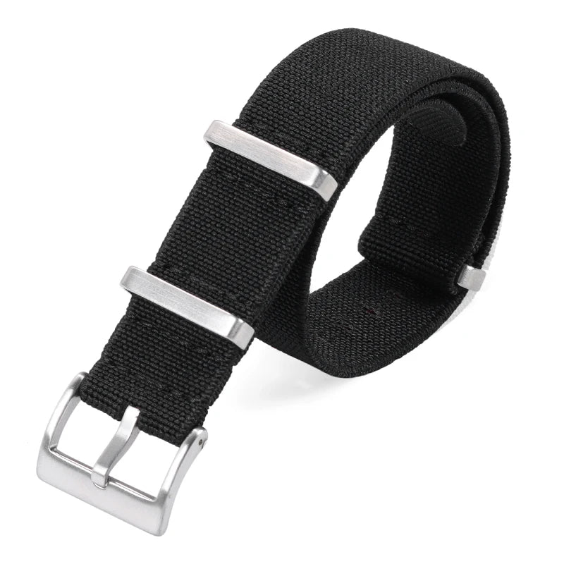 18/20/22mm Elastic Woven Nylon Watch Strap, Universal Breathable Comfortable Band for Omega Seiko IWC