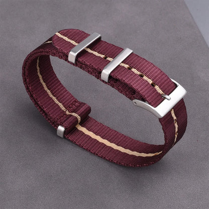 Premium Quality Smooth Nylon Watch Strap, 20mm 22mm, Casual Military, High-Density Green Seatbelt for Men's Watch Accessories