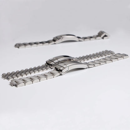 Bracelet de montre en acier inoxydable argenté mat poli de 19mm, pour SEIKO SNXS80 SNXS79 SNXS79K SNXS77K SNXS75 SNXS73, Bracelet de poignet en métal