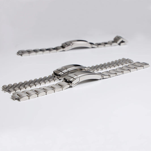 Cinturino per orologio in acciaio inossidabile satinato lucido argento da 19 mm, per SEIKO SNXS80 SNXS79 SNXS79K SNXS77K SNXS75 SNXS73, Braccialetto da polso in metallo