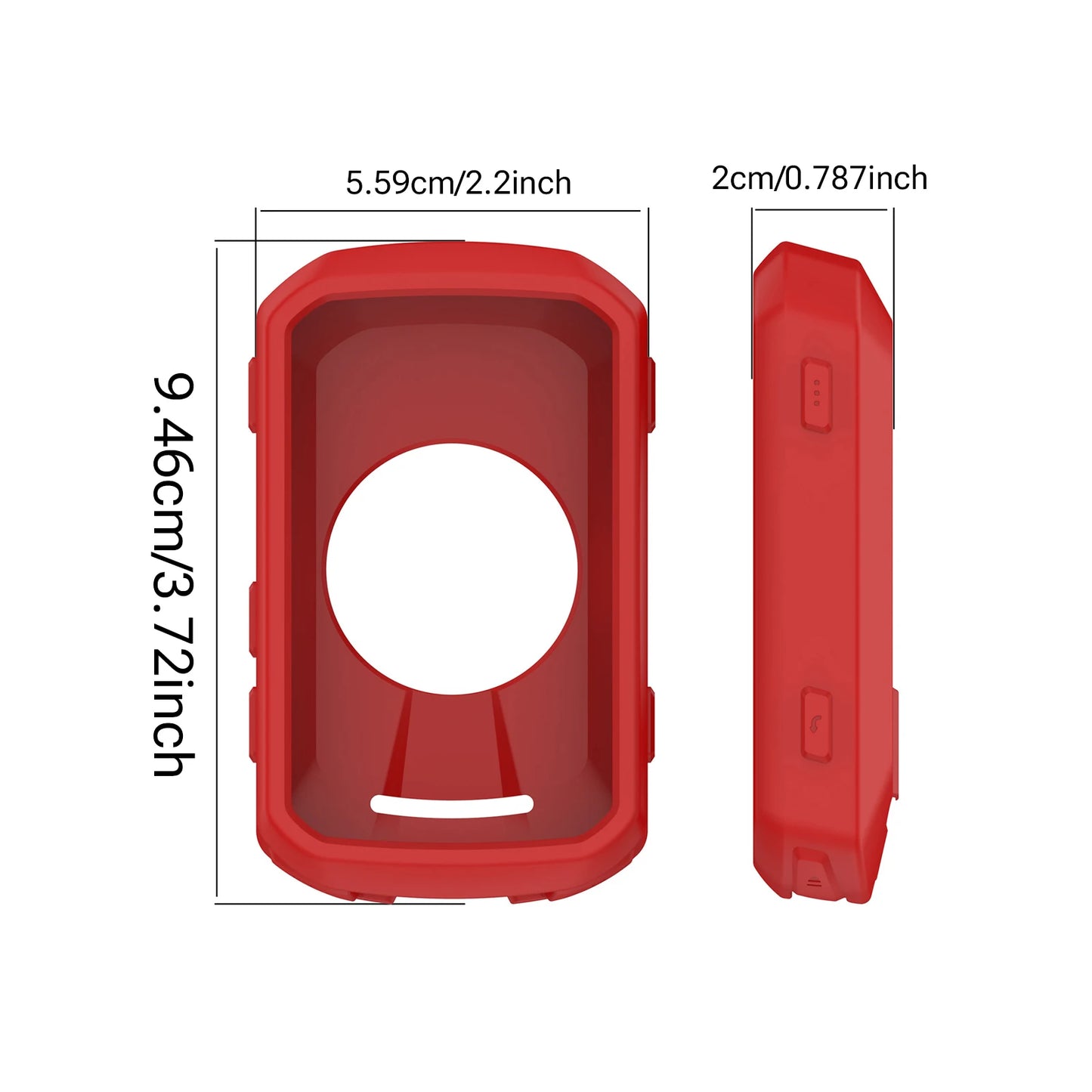 1/2 pz custodia in silicone per Garmin Edge 850 550 ciclocomputer, cover protettiva paraurti anti-collisione, accessori guscio protettivo