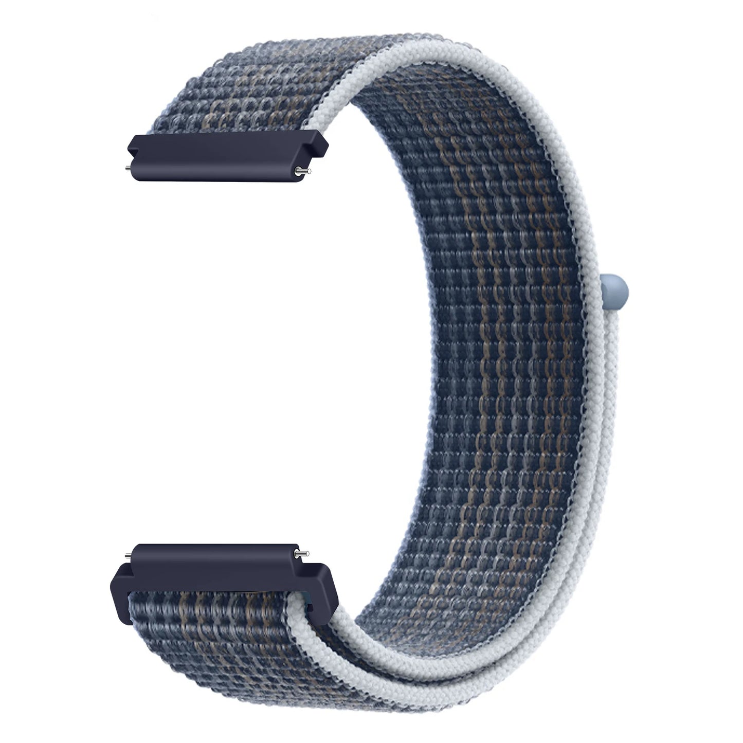 Bracelet à boucle en Nylon pour Amazfit Bip 6/5/GTS 4/3/2/2e/Mini/GTR 42mm/47mm/GTR 4/3 Pro Sport, 20mm/22mm, 2 bandes