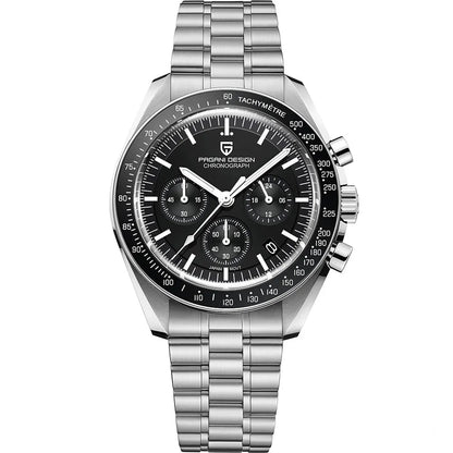 Orologio da uomo 40mm Cronografo al quarzo - PAGANI DESIGN Date AR Sapphire Sport