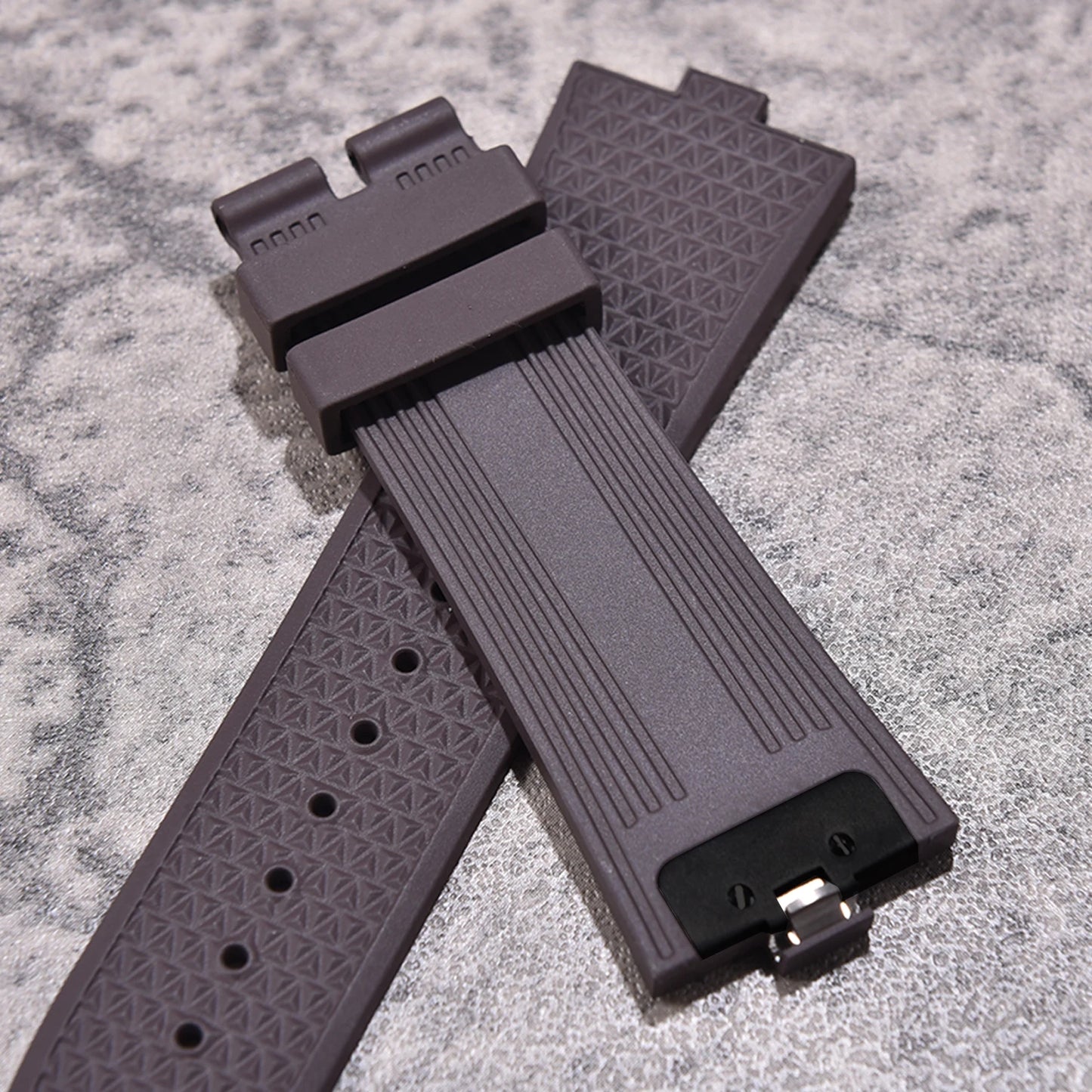 Bracelet en caoutchouc FKM à libération rapide de qualité supérieure 24mm*7mm pour montre Vacheron Constantin Overseas 4500V 5500V 7900V Style original Homme