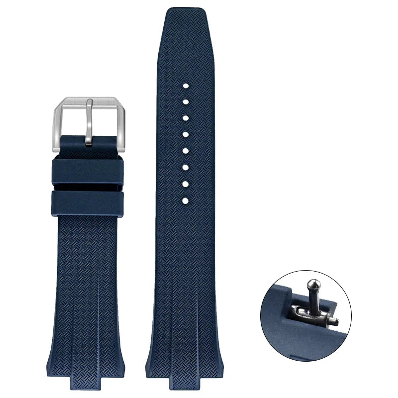 Bracelet en caoutchouc fluoré pour Citizen NJ0150 NJ0151 0158, boucle ardillon à dégagement rapide, souple FKM Sport, étanche, remplacement du bracelet de montre 9mm