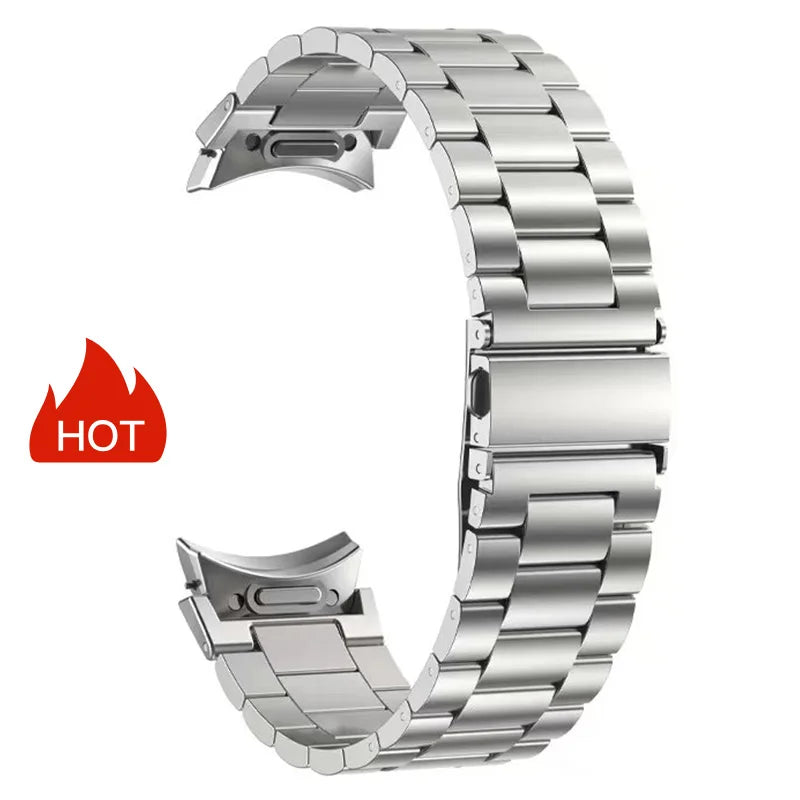 Titanium and Stainless Steel Bracelet, for Samsung Galaxy Watch 6 Classic 43 47mm 40/44mm, for Galaxy Watch 6 5 4, gapless