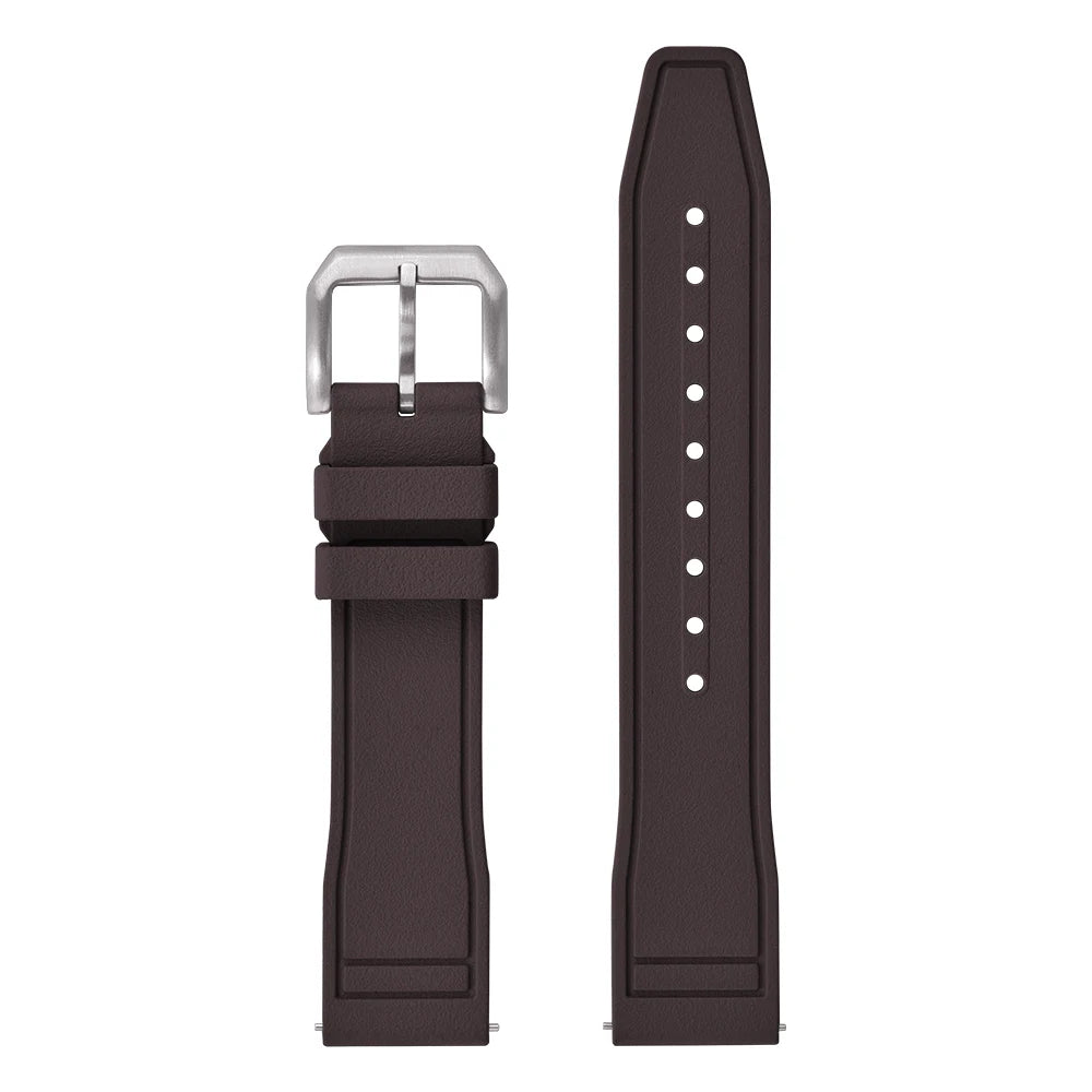 New FKM Fluoro Rubber Straps 20mm 21mm 22mm Quick Release Watch Bands Waterproof Diving Watch Straps for Every Brand Diving Watches