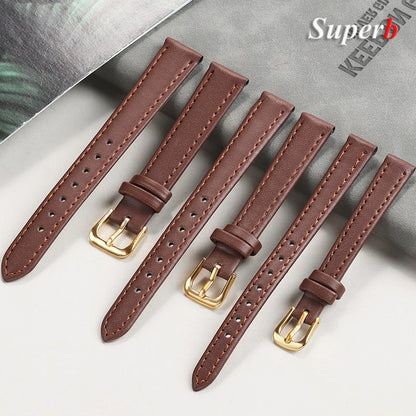 8mm 10mm 12mm 14mm 16mm 18mm 20mm 22mm PU Leather Watch Strap for Men Women Soft Leather Band Universal Sport Bracelet