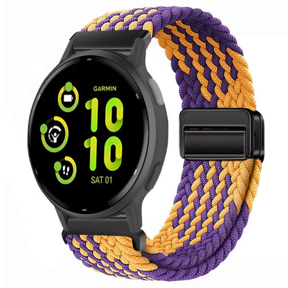 Bracelet magnétique en Nylon, 20mm 22mm, pour Garmin Forerunner 970 570 165 55 965 265/Venu 3, Bracelet de sport Garmin Active 6 5 Correa