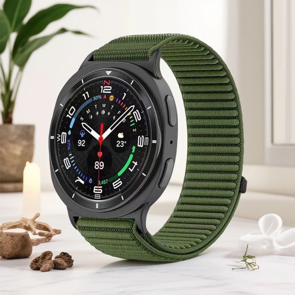 Bracelet de montre tressé élastique en Nylon, pour Samsung Galaxy Watch8 Band 40mm 44mm/Galaxy Watch 8Classic 46mm/Ultra 2025