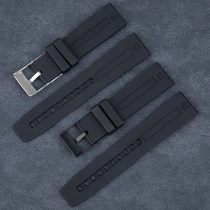 Bracelet de montre universel en caoutchouc noir souple, 22mm, pour Breitling, série Superocean Avenger Heritage, ceinture étanche