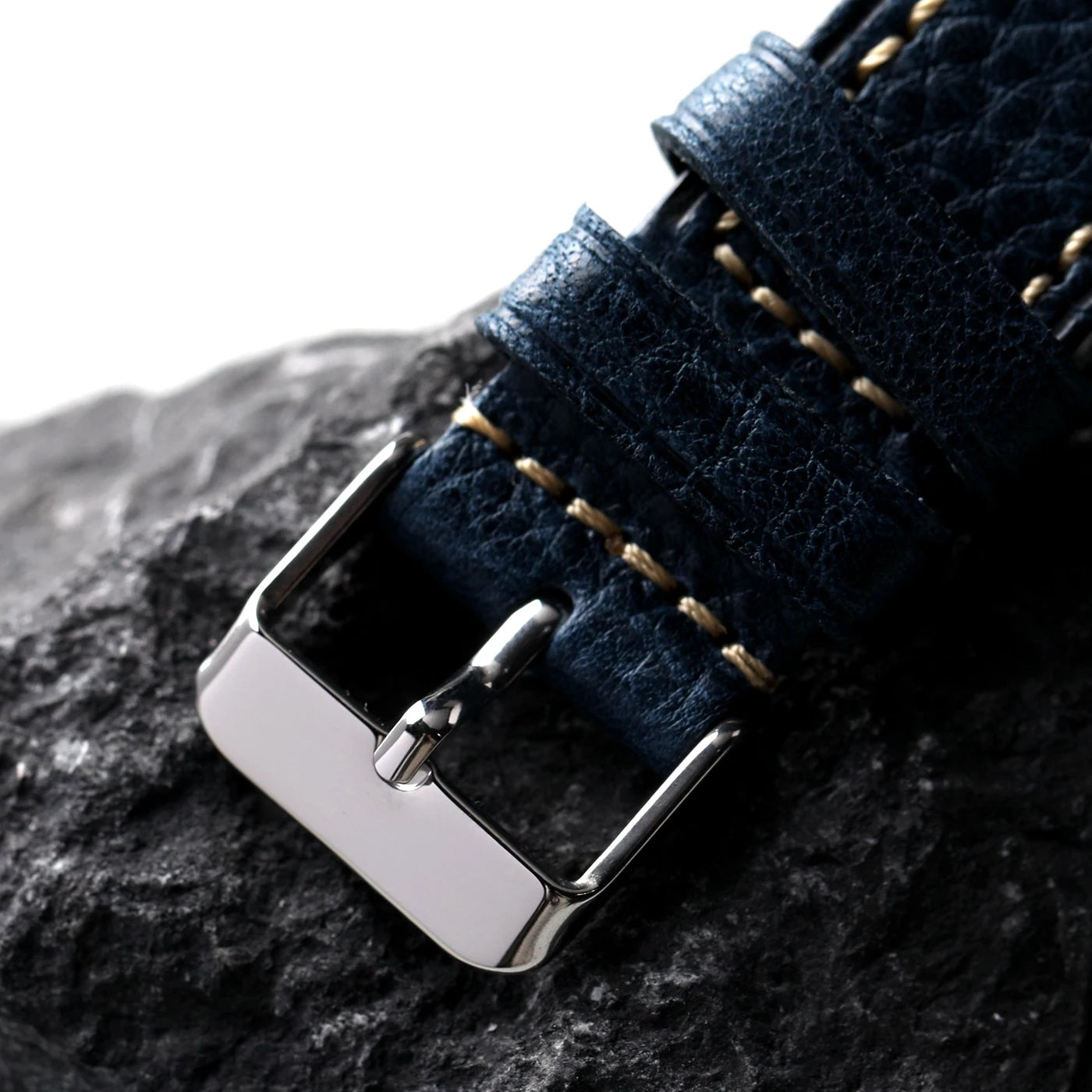 Cinturino in vera pelle italiana MBOX fatto a mano, cinturino da uomo in vera pelle marrone nera morbida non laminata da 18 20 22MM, cinturino per orologio in stile retrò