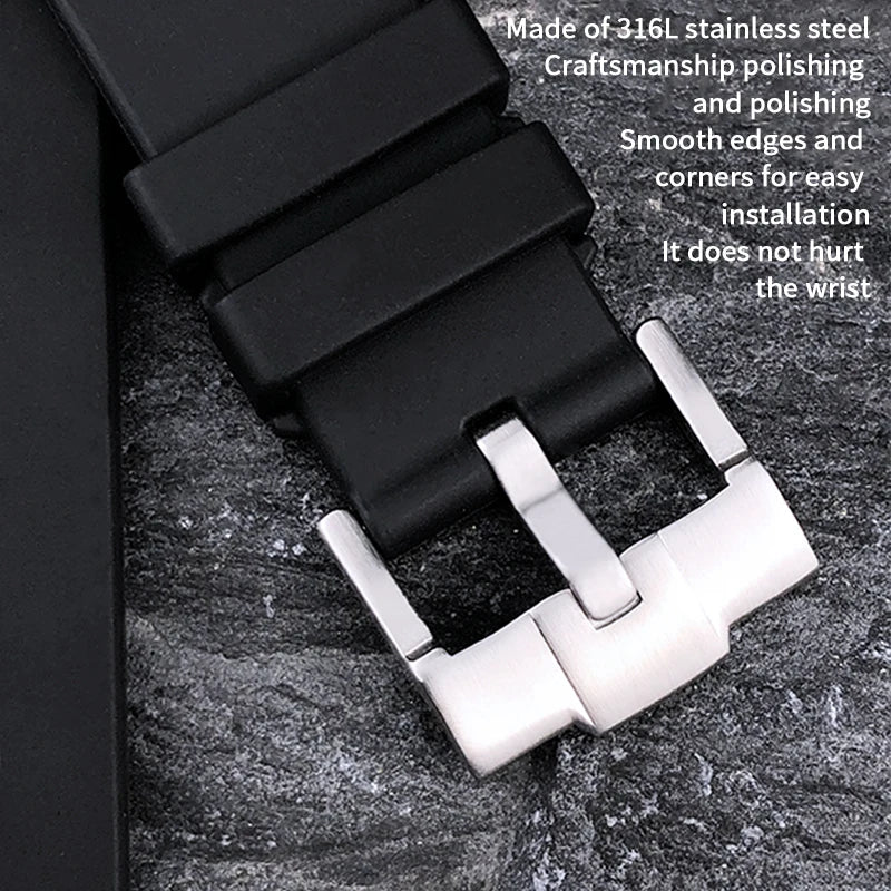 Bracelet de montre en caoutchouc et silicone pour Submariner, RequiGstuff, Oysterflex, Rolex, Omega, MoonSwatch, SeATM, 19mm, 20mm, 21mm, 22mm