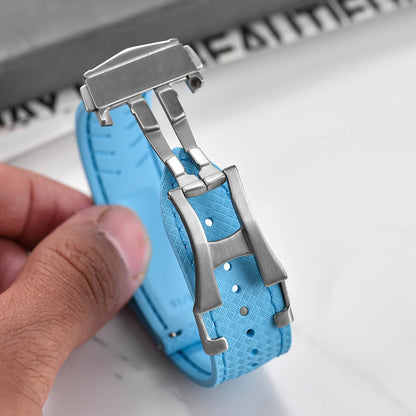 Fermoir de déploiement Omega, 18mm 20mm 22mm, boucle pliante en acier inoxydable, papillon volant hippocampe 300, bouton de Super montre