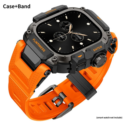 Kit de modification de luxe pour Apple Watch Ultra 3 49mm, bracelet en TPU, boîtier en acier inoxydable pour IWatch Ultra 2 1 49mm, Correa Refit Mod