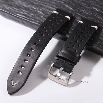 Atmungsaktives Retro-Uhrenarmband aus Rindsleder, Echtleder, Öl-Wachs-Finish mit Farbverlauf, Business-Uhrenarmband, 20 mm, 22 mm, hohe Qualität