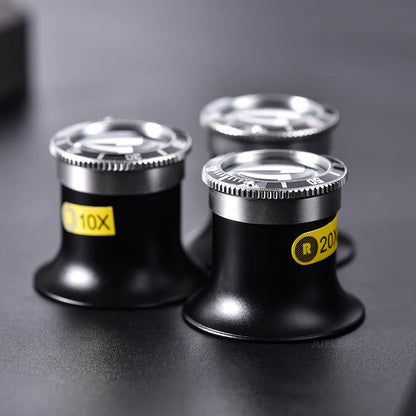 Lente d'ingrandimento per la riparazione di orologi 5X 10X 20X Strumento portatile Lente d'ingrandimento monoculare Strumento per gioiellieri Lente d'ingrandimento Strumenti