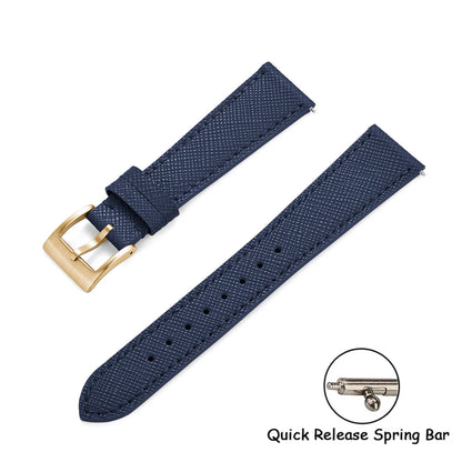 Cinturini per orologi in pelle di vitello di qualità cinturini per orologi in pelle Saffiano 18/19/20/21/22/23/24mm cinturini accessori per orologi
