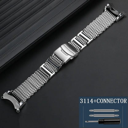 Cinturino in acciaio inossidabile di alta qualità modificato con connettore a maglie speciali per orologio da uomo Citizen BJ8050-08E/BJ8050