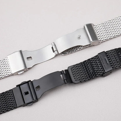 Cinturino per orologio flessibile in acciaio inossidabile 316L, 19/20/21/22mm, per Rolex Omega IWC Breitling Citizen Seiko Tissot, bracciale a maglia milanese