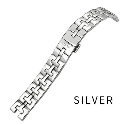 Bracelets de montre en acier inoxydable 316L, 15mm, qualité supérieure, tissot 1853 T-LADY T12 T082 T082.210, fermoir papillon, pour hommes
