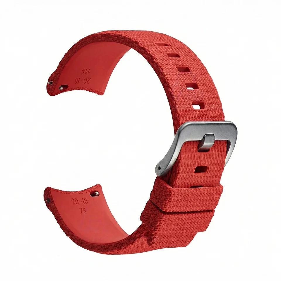 New Curved End Rubber Watch Bands 20mm, Military Watch Strap 21mm 22mm, FKM Watch Straps for Omega Swatch Men