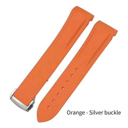 19mm 20mm 21mm 22mm Rubber Watch Straps for Omega Seamaster Planet Ocean for Certina Seiko Hamilton Waterproof Sport Watchband