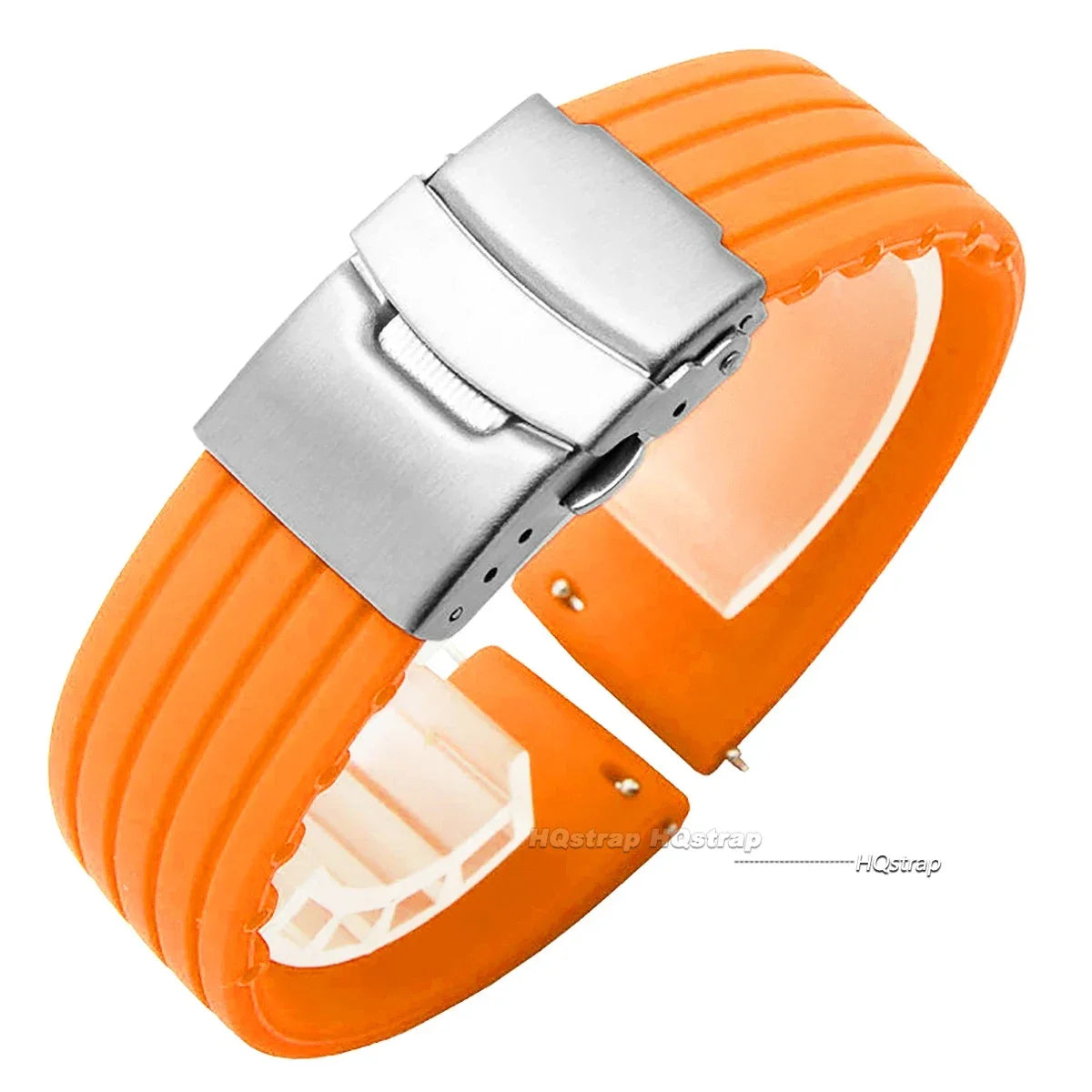 Cinturino per orologio in gomma di silicone, chiusura deployante 18mm 20mm 22mm 24mm per orologio Omega, cinturino di ricambio per cinturini sportivi Seiko