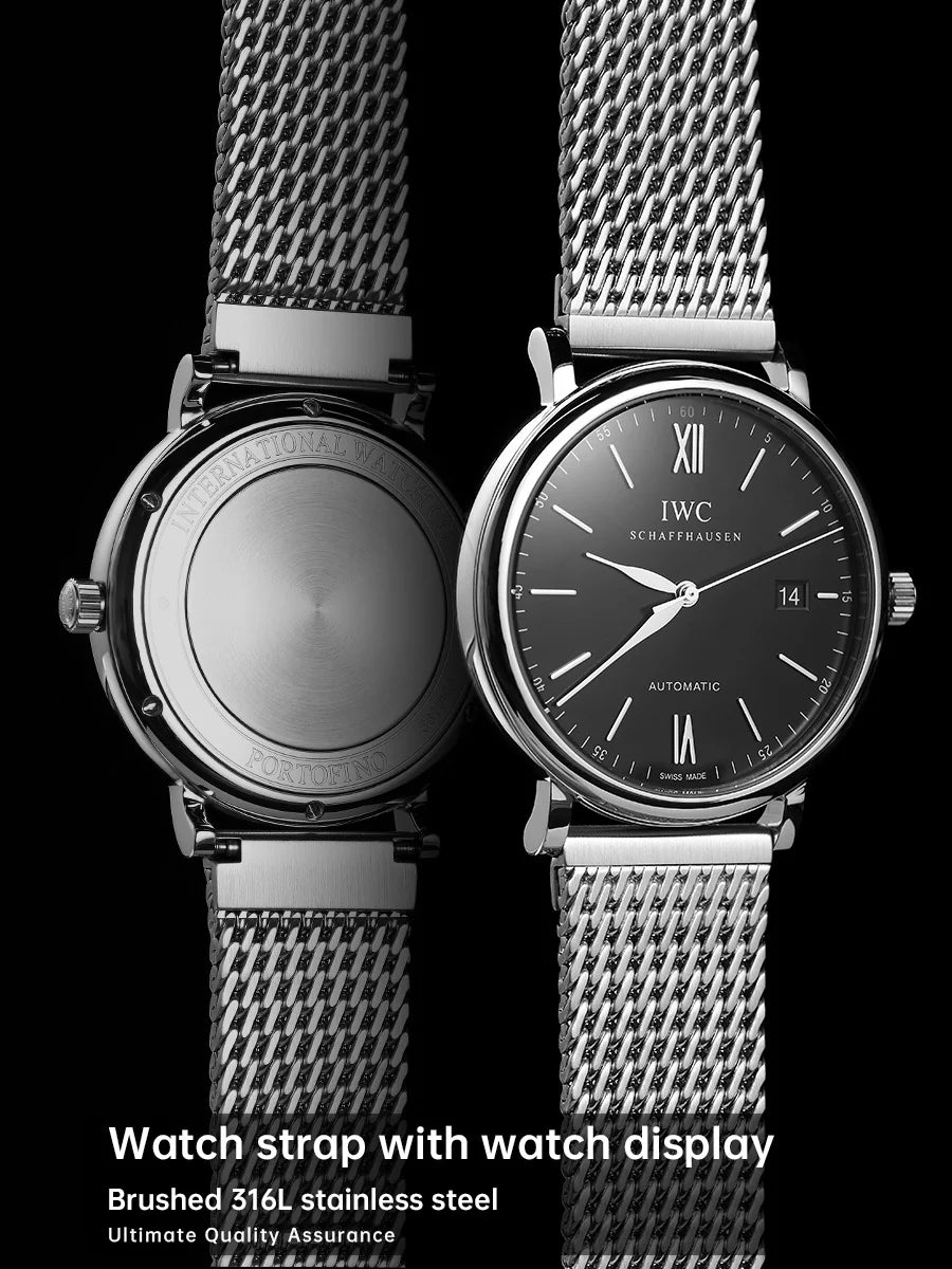 MAIKES bracelet de montre de luxe en acier inoxydable 316L pour Rolex Omega IWC Breitling bracelets de montre 20mm 21mm 22mm bracelet de montre tissé milanais