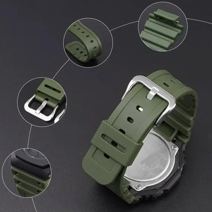Bracelet en caoutchouc résine pour Casio G-SHOCK GA-2100 GA-2110 TPU à dégagement rapide Sport hommes femmes Bracelet de montre Bracelet accessoires 16mm