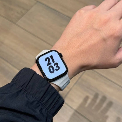 Tiltable Silicone Band for Apple Watch Ultra 3 49mm 40mm 41mm 44mm 45mm 46mm, Irregular Strap for iWatch Series 11 10 9 8 7 6 5 SE