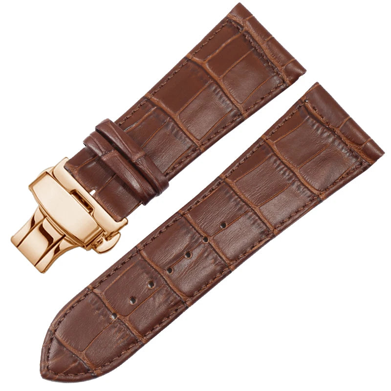 YOPO bracelet de montre en cuir véritable adapté à la montre Franck Muller 22 26 30mm 6002M 6000H bracelet de montre pour hommes et femmes