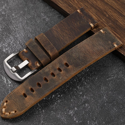 Handmade First Layer Cowhide Watch Strap, 20 22 23 24 26MM, Brown Padded, for PAM111 441, Soft Men's Bracelet