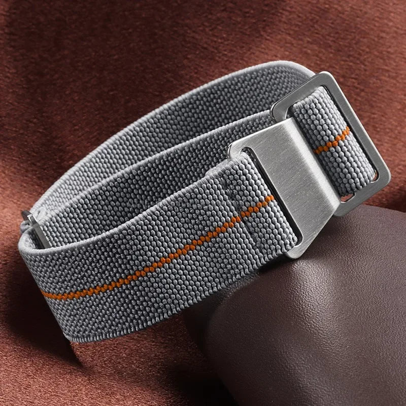 Cinturino in Nylon Elastico per Orologio 18/20/22mm, Cinturino Universale Sportivo Francese Paracadute per Uomini e Donne, Braccialetto per Smartwatch