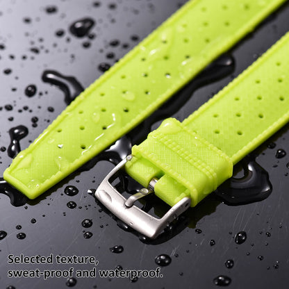 New Luminous Tropical FKM Rubber Watch Band 20mm 22mm Luminous Quick Release Smart Watch Band Sport Strap for Omega