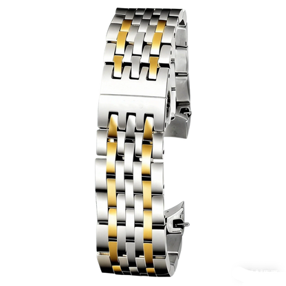Cinturino in acciaio inossidabile da 19 mm per Tissot Le Locle, braccialetto di ricambio compatibile con orologio elegante Tissot, finitura argento lucido.