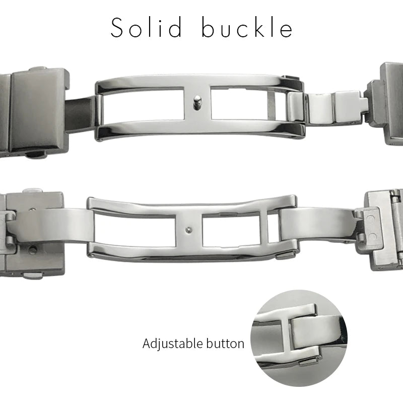 Bracelet de montre en acier inoxydable, 17mm 24mm, adapté à Omega Constellation Manhattan 131.20.28 131.30.41, série Double Eagle