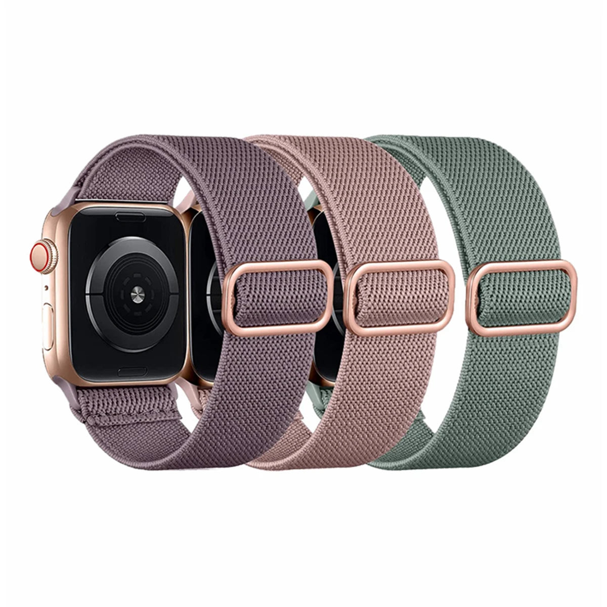 3 cinturini in nylon per Apple Watch Ultra, 38mm, 40mm, 41mm, 42mm, 44mm, 45mm, 46mm, 49mm, cinturino elastico in nylon, iWatch serie 11, 10, 9