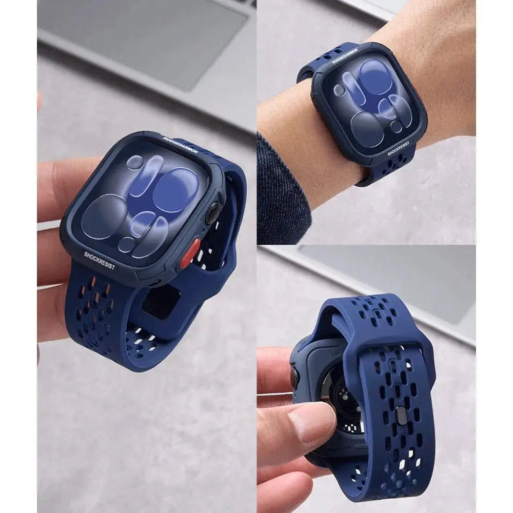 TPU Protective Case + Silicone Sport Straps for Apple Watch Ultra 3 2 49mm S11 S10 46mm 42mm 45mm 44mm 41mm 40mm for iWatch 9 8 SE